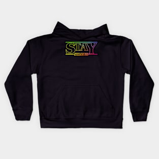 Stay Strange Rainbow Kids Hoodie